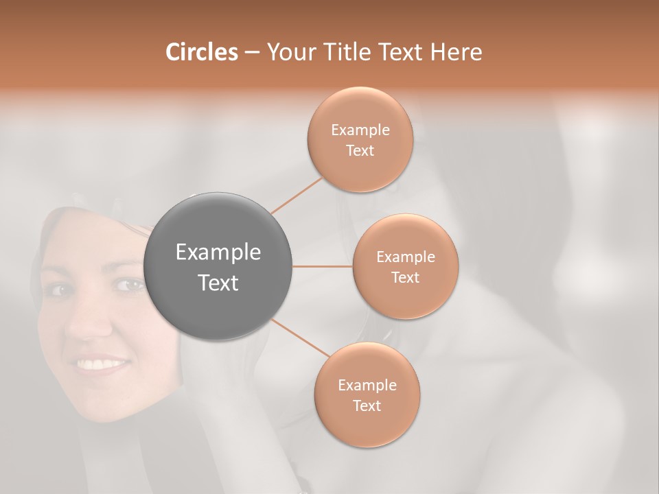 A Woman Holding Her Hands Up To Her Face PowerPoint Template