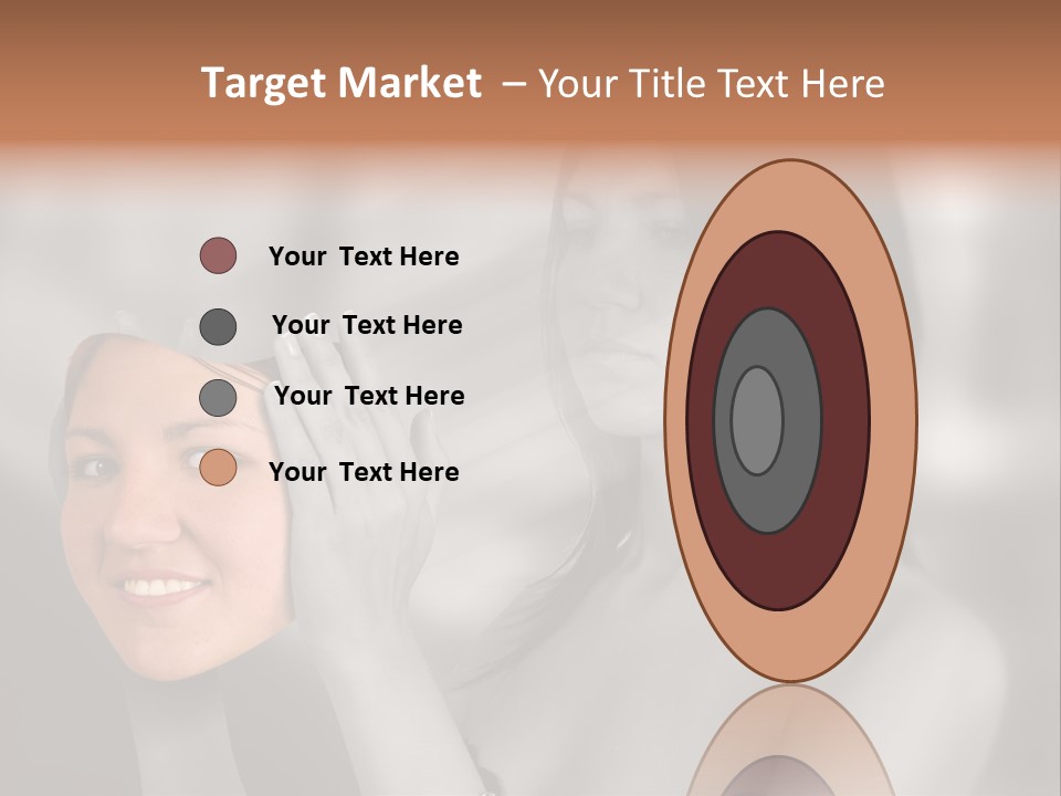 A Woman Holding Her Hands Up To Her Face PowerPoint Template