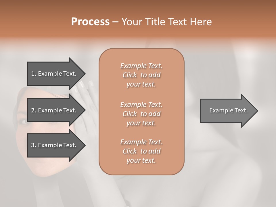 A Woman Holding Her Hands Up To Her Face PowerPoint Template