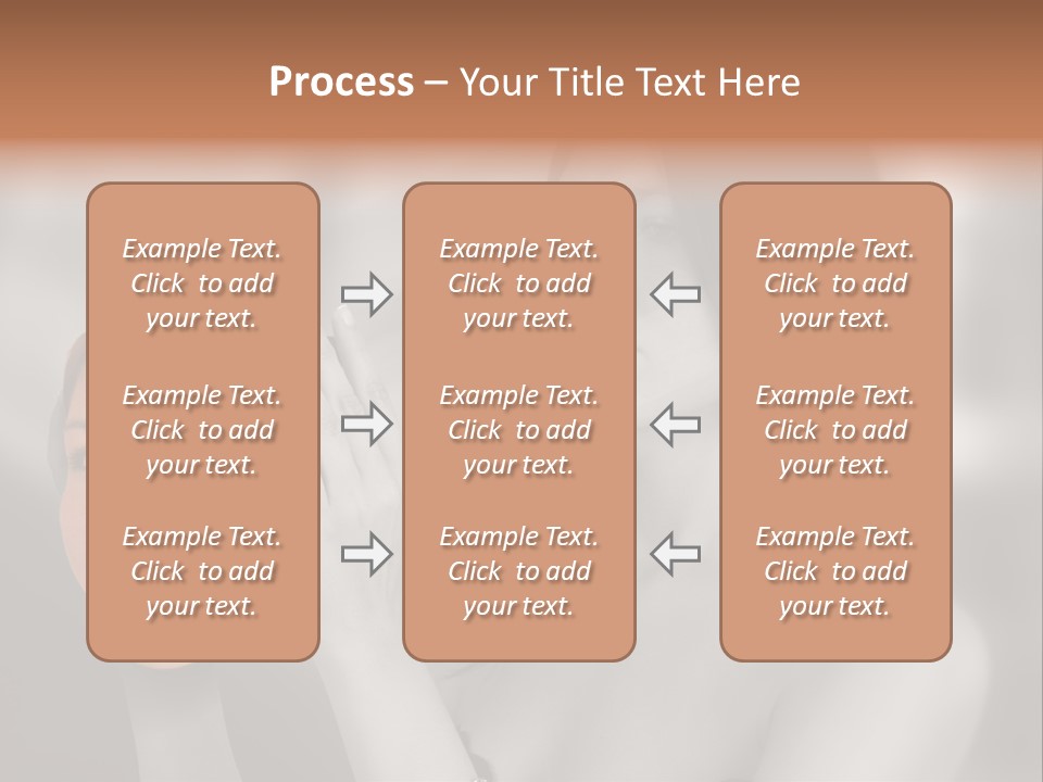 A Woman Holding Her Hands Up To Her Face PowerPoint Template
