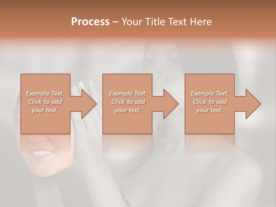 A Woman Holding Her Hands Up To Her Face PowerPoint Template