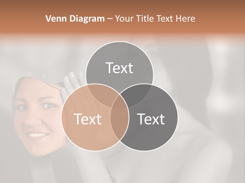 A Woman Holding Her Hands Up To Her Face PowerPoint Template