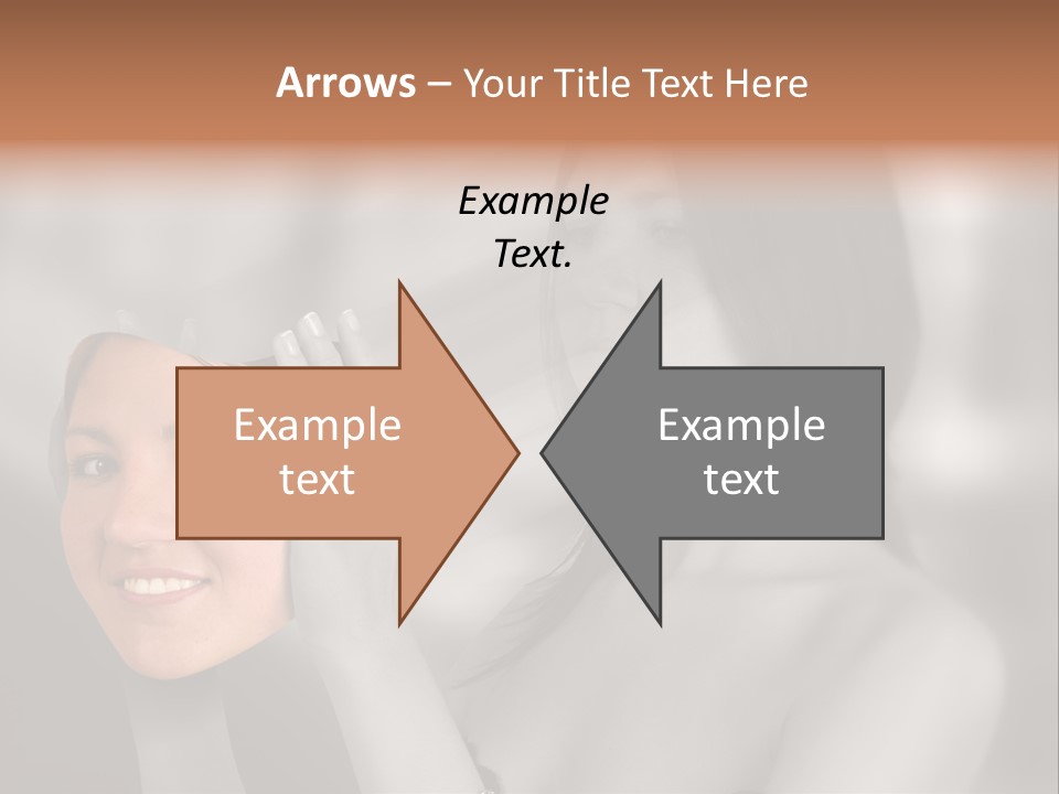 A Woman Holding Her Hands Up To Her Face PowerPoint Template