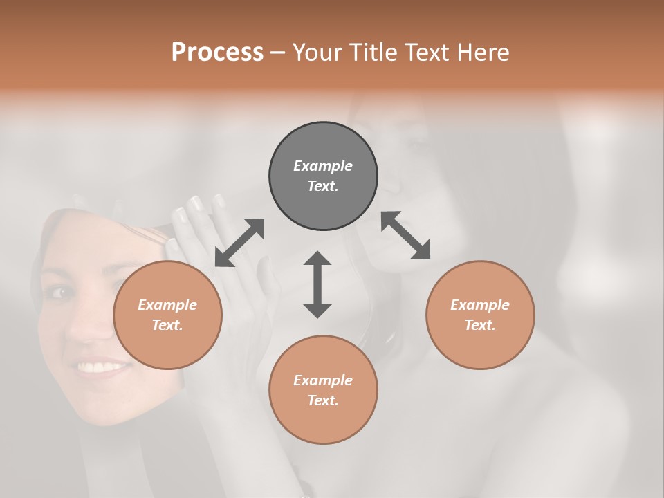 A Woman Holding Her Hands Up To Her Face PowerPoint Template