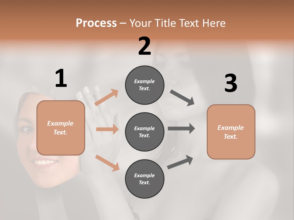 A Woman Holding Her Hands Up To Her Face PowerPoint Template