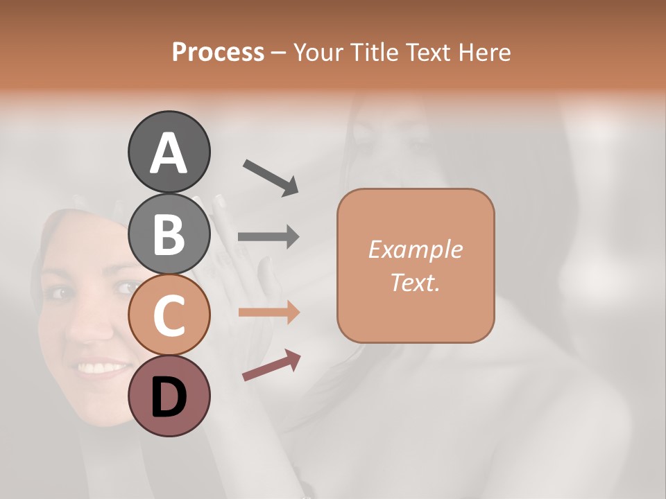 A Woman Holding Her Hands Up To Her Face PowerPoint Template
