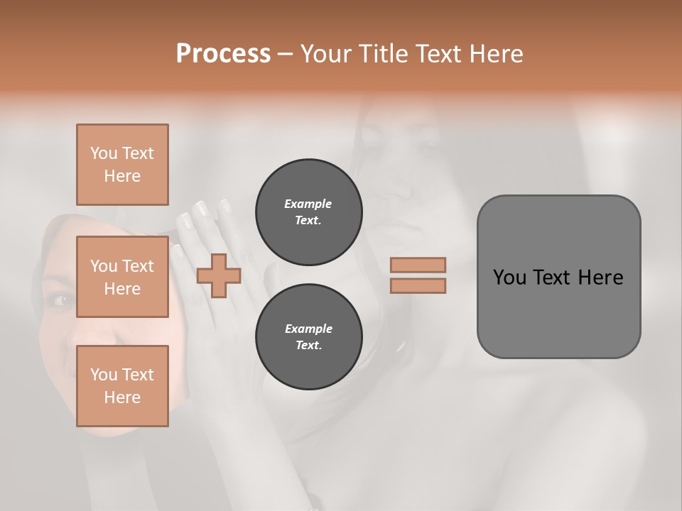 A Woman Holding Her Hands Up To Her Face PowerPoint Template