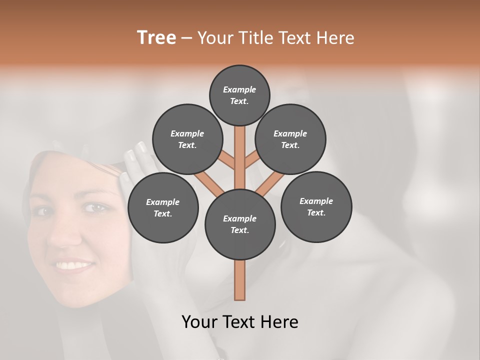 A Woman Holding Her Hands Up To Her Face PowerPoint Template