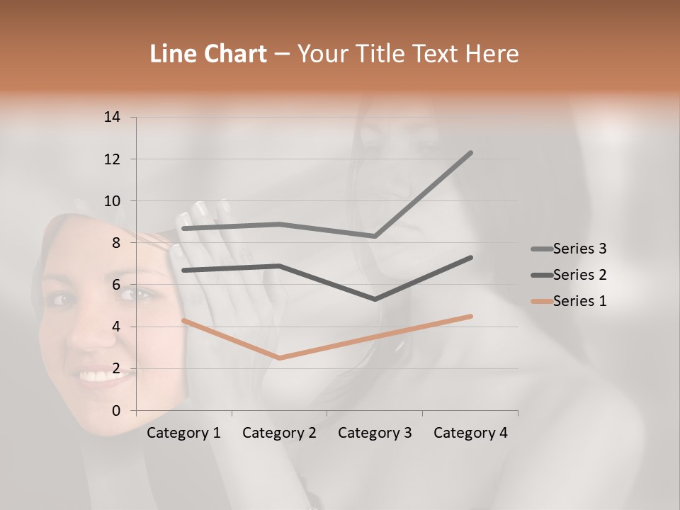 A Woman Holding Her Hands Up To Her Face PowerPoint Template
