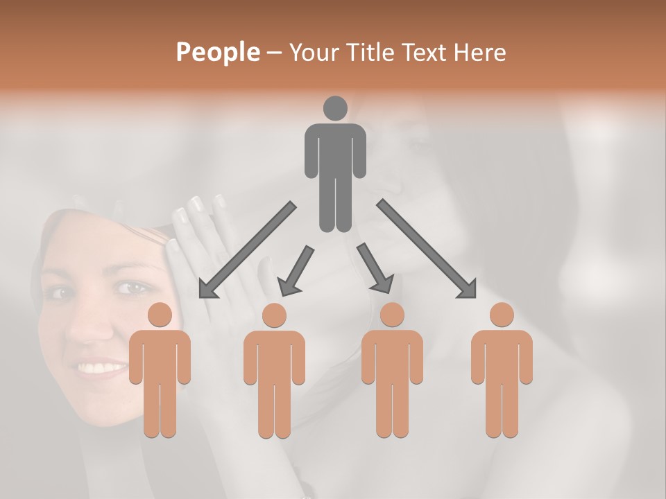 A Woman Holding Her Hands Up To Her Face PowerPoint Template