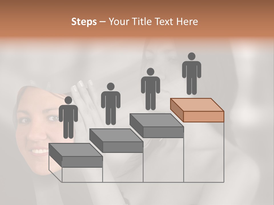 A Woman Holding Her Hands Up To Her Face PowerPoint Template