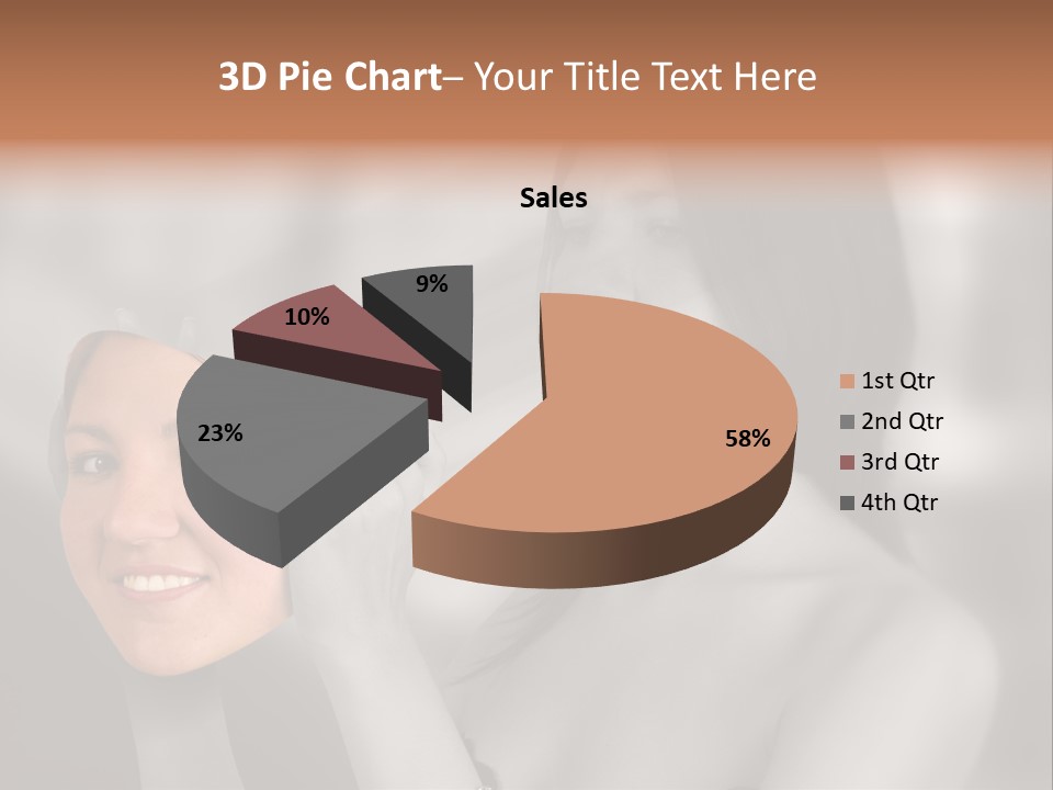 A Woman Holding Her Hands Up To Her Face PowerPoint Template