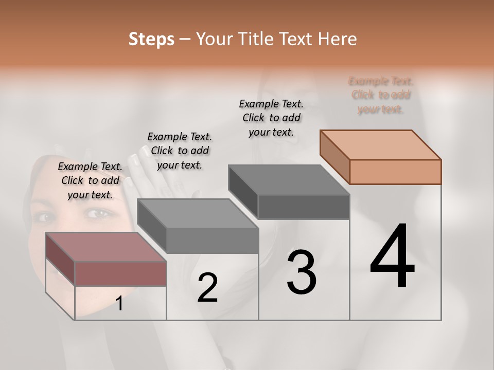 A Woman Holding Her Hands Up To Her Face PowerPoint Template