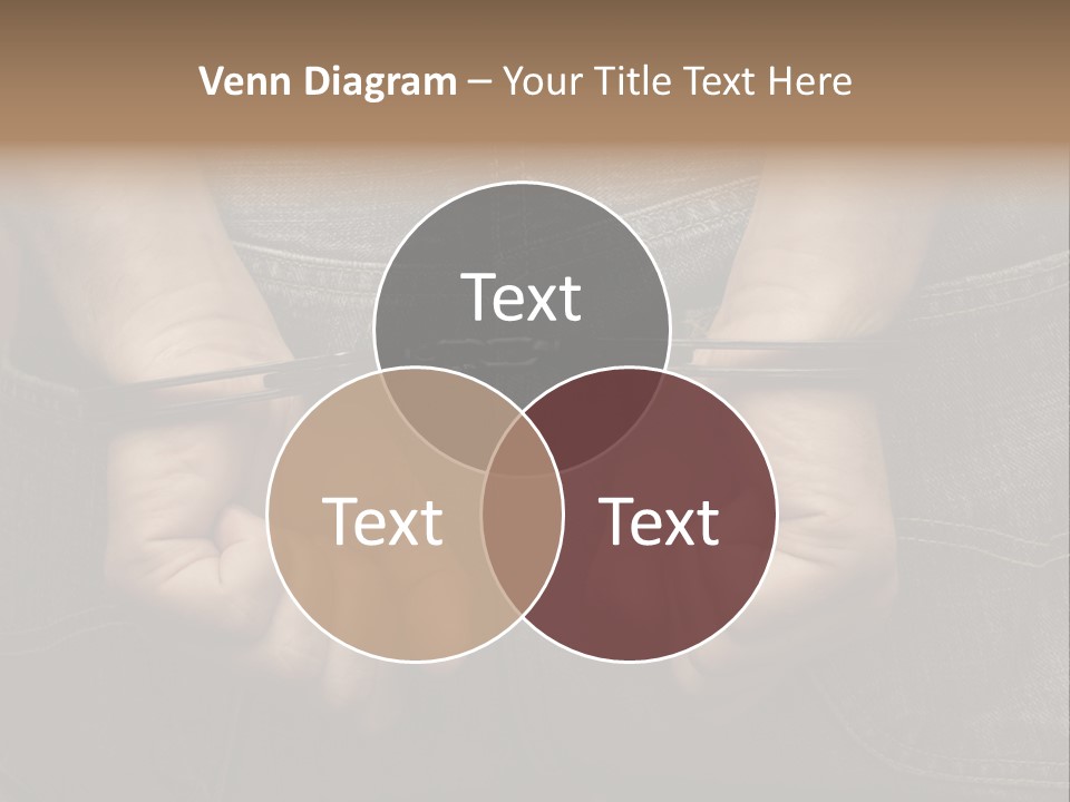 A Person Holding A Pair Of Scissors In Their Hands PowerPoint Template