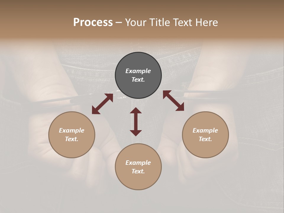 A Person Holding A Pair Of Scissors In Their Hands PowerPoint Template