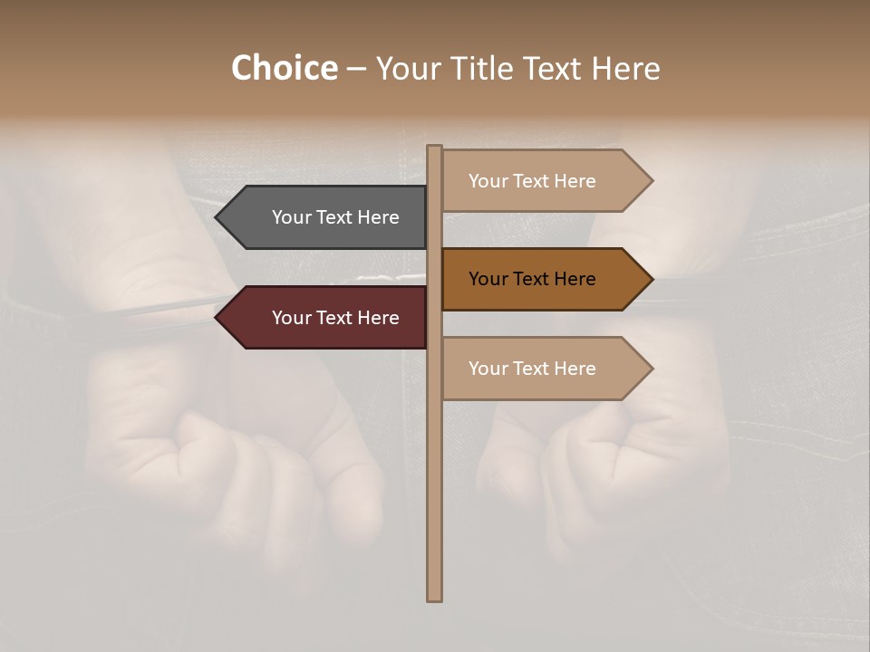 A Person Holding A Pair Of Scissors In Their Hands PowerPoint Template