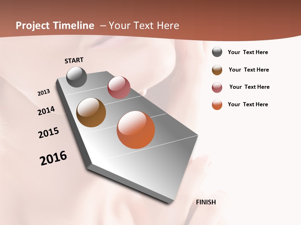 Flight Of Snowboarder PowerPoint Template