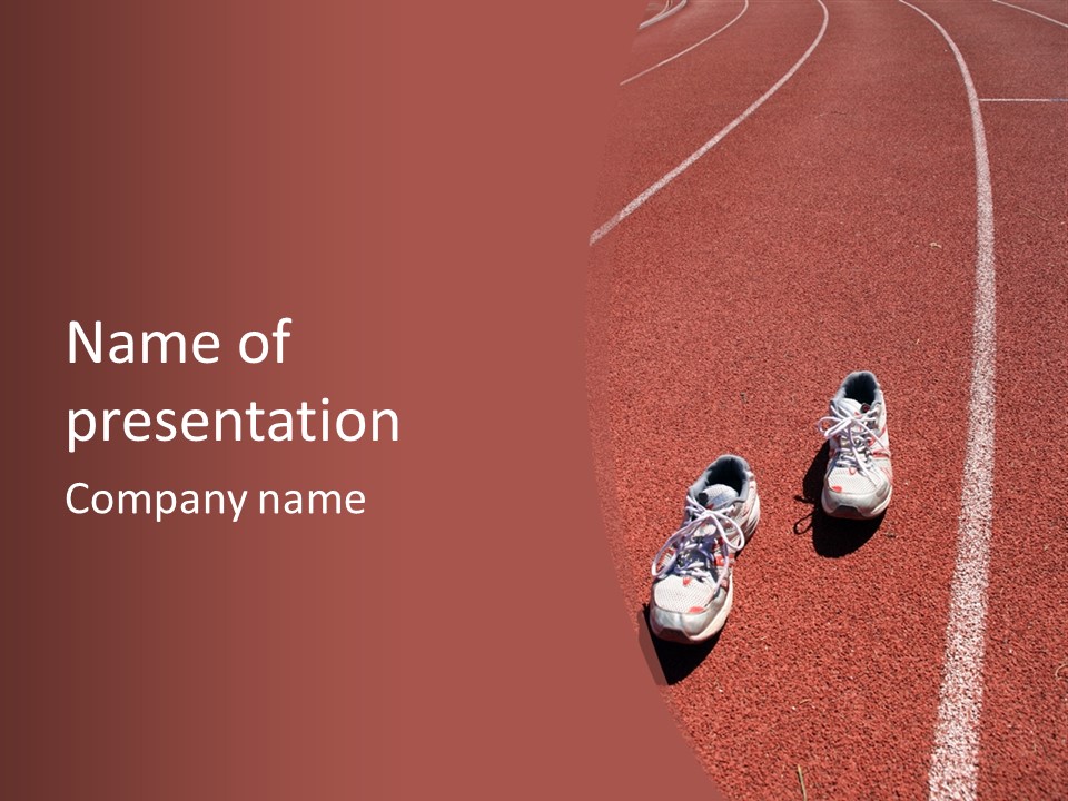 Atlhetics Outdoor In Sport Stadium PowerPoint Template