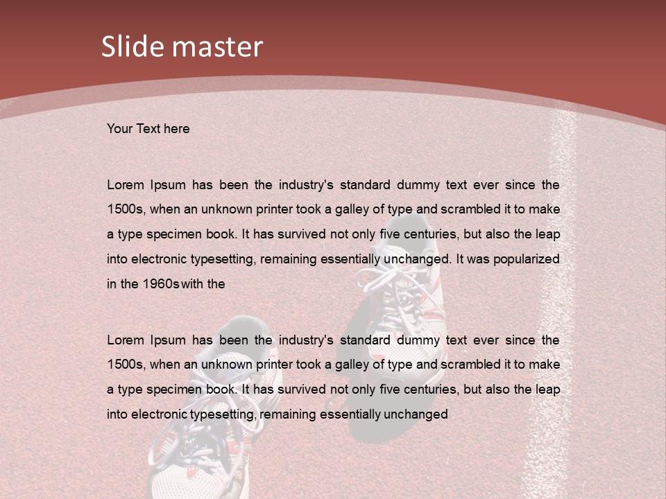 Atlhetics Outdoor In Sport Stadium PowerPoint Template