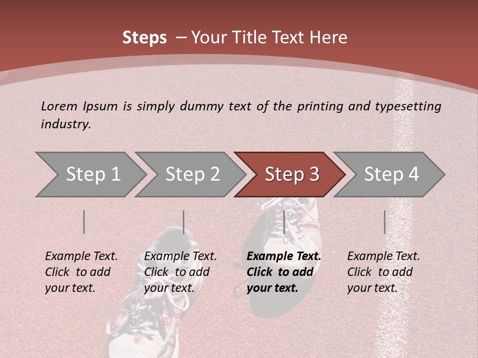 Atlhetics Outdoor In Sport Stadium PowerPoint Template