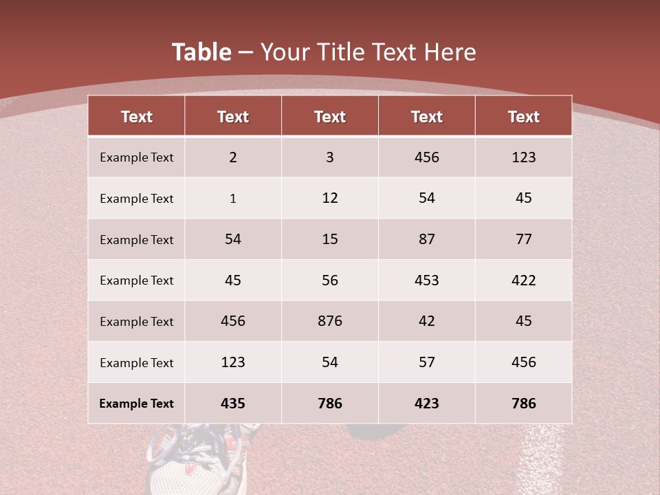 Atlhetics Outdoor In Sport Stadium PowerPoint Template