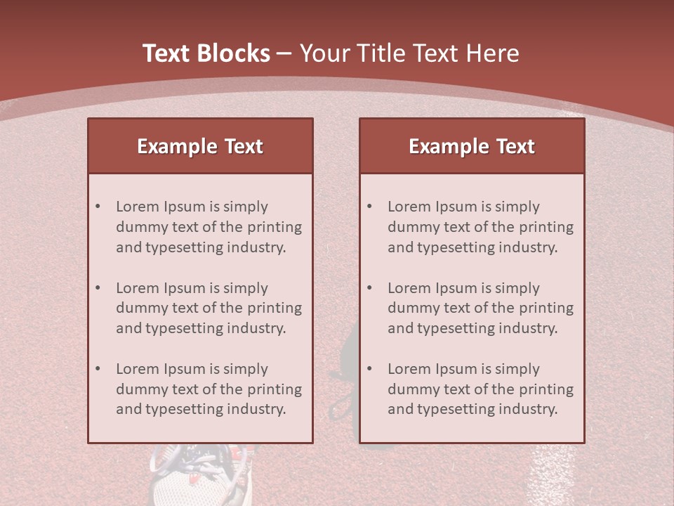 Atlhetics Outdoor In Sport Stadium PowerPoint Template