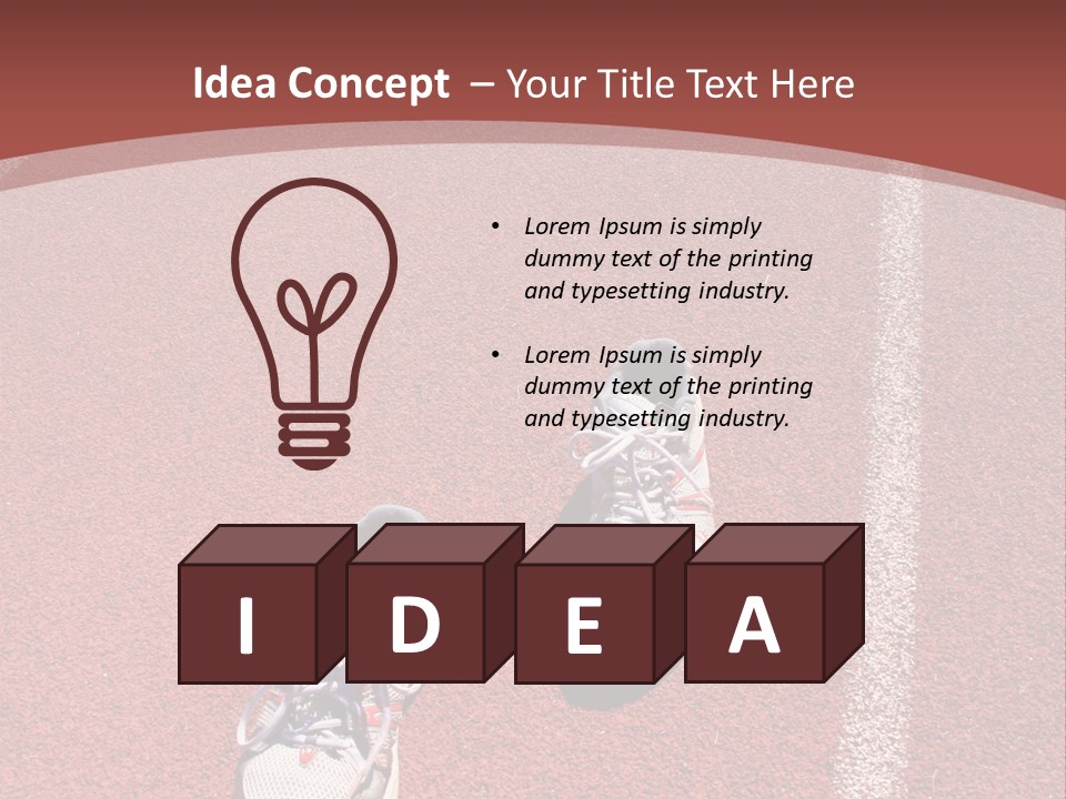 Atlhetics Outdoor In Sport Stadium PowerPoint Template