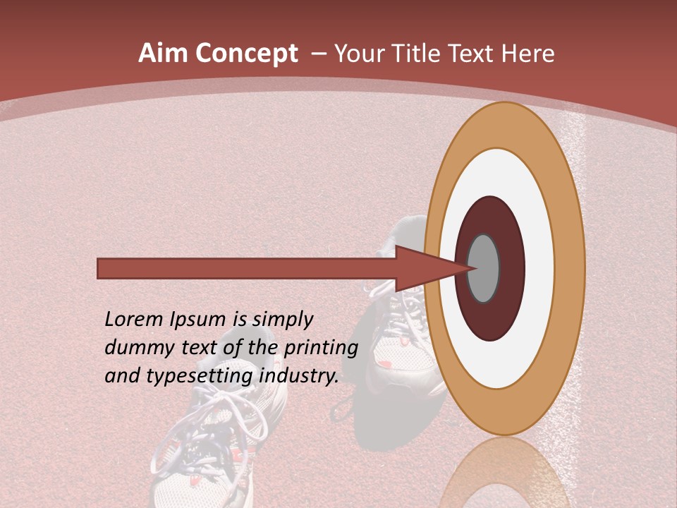 Atlhetics Outdoor In Sport Stadium PowerPoint Template