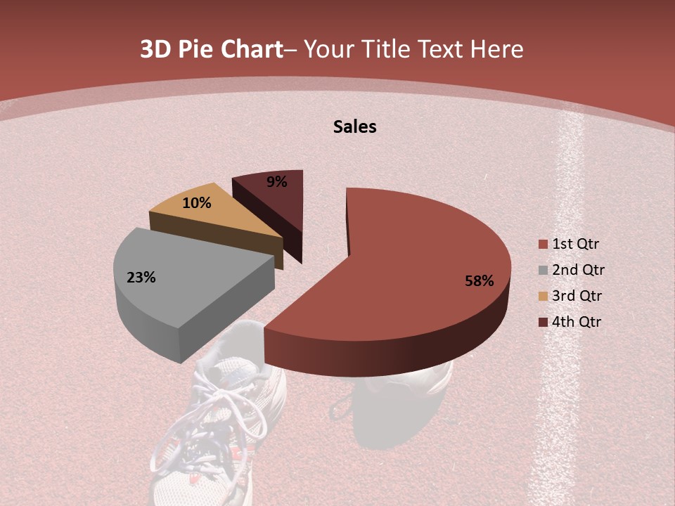 Atlhetics Outdoor In Sport Stadium PowerPoint Template