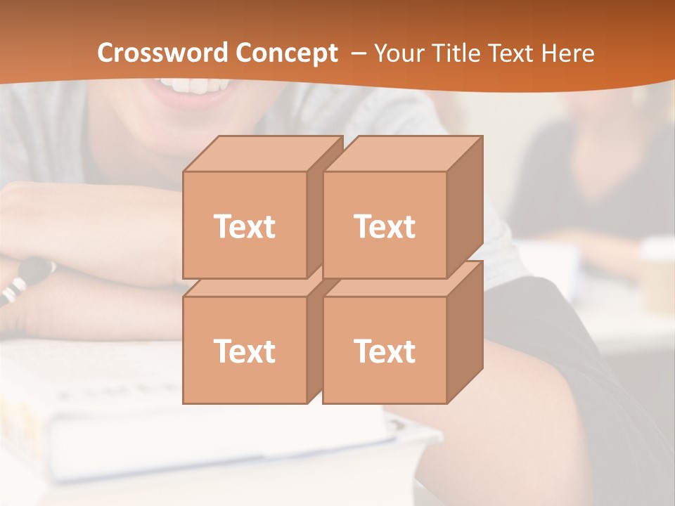 Little Boy Hard At Work PowerPoint Template