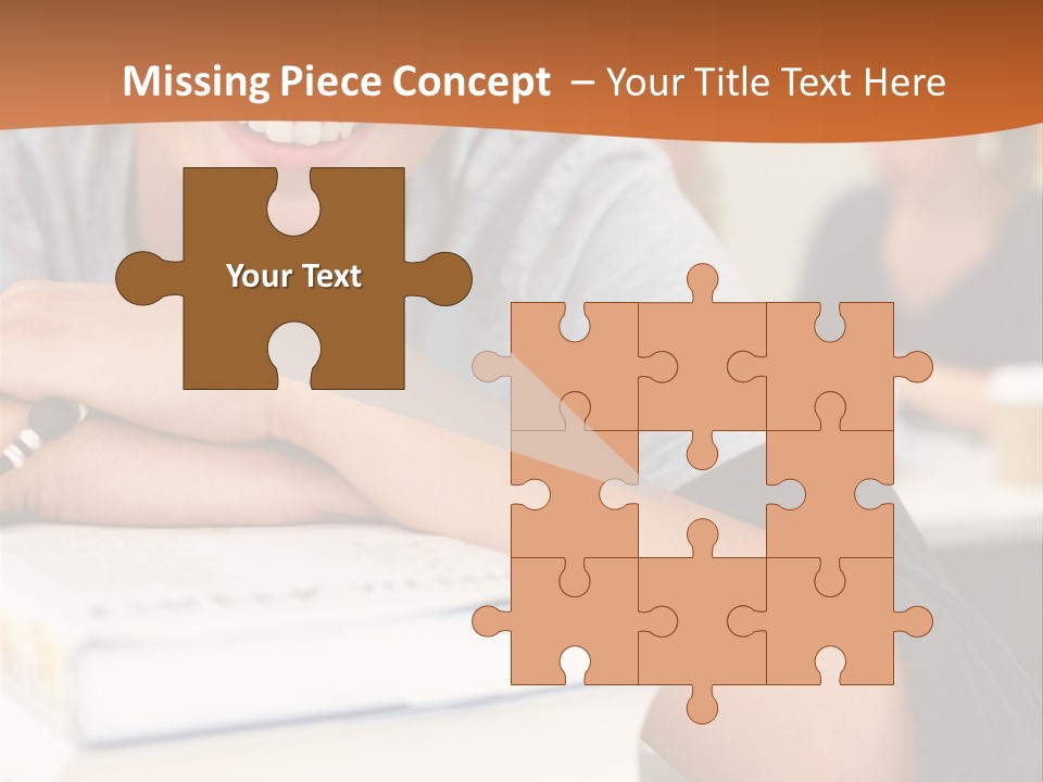 Little Boy Hard At Work PowerPoint Template