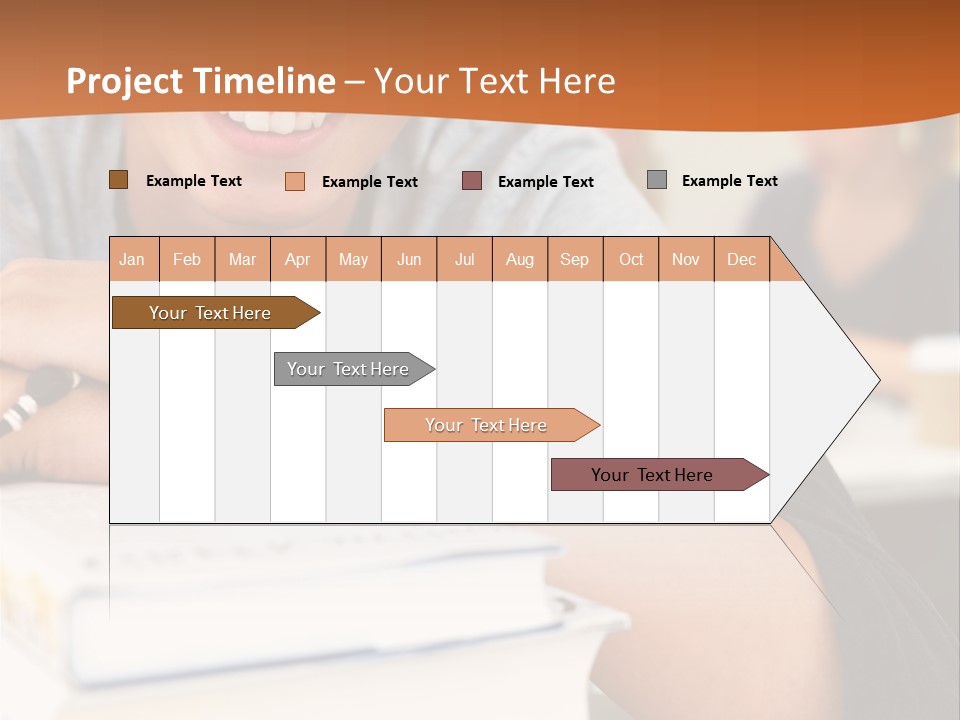 Little Boy Hard At Work PowerPoint Template