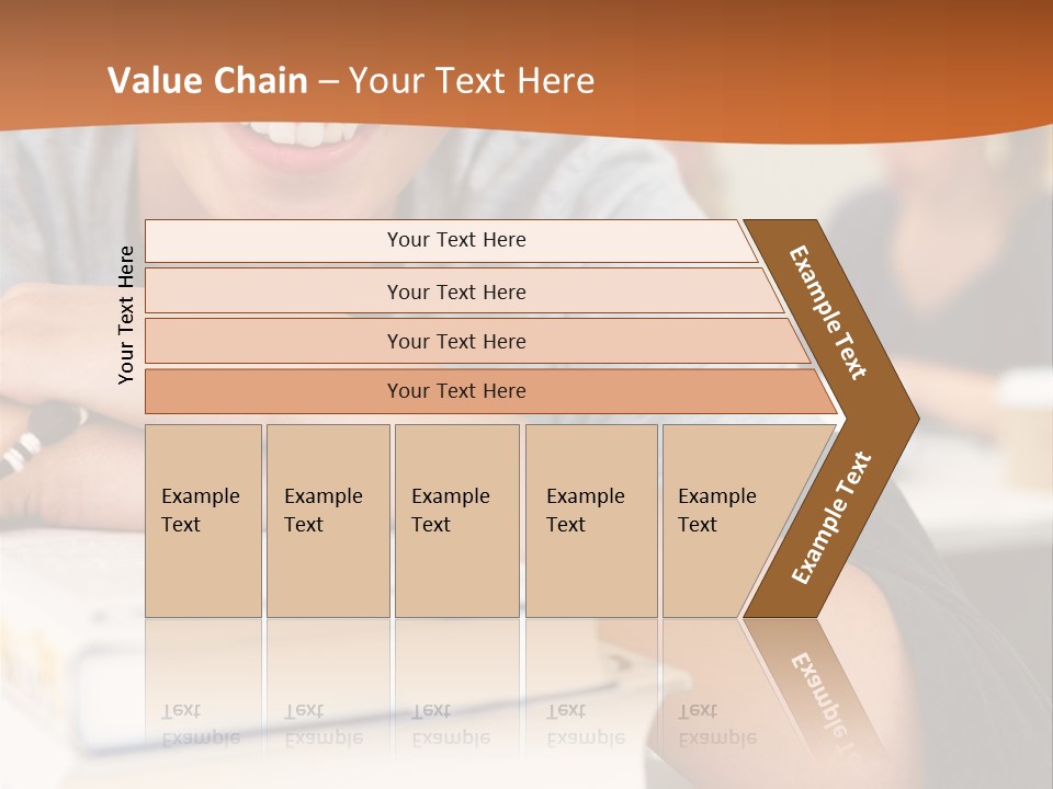 Little Boy Hard At Work PowerPoint Template