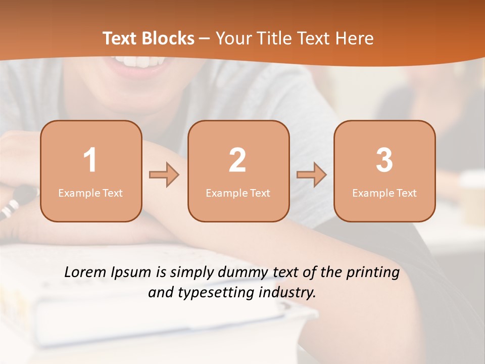 Little Boy Hard At Work PowerPoint Template