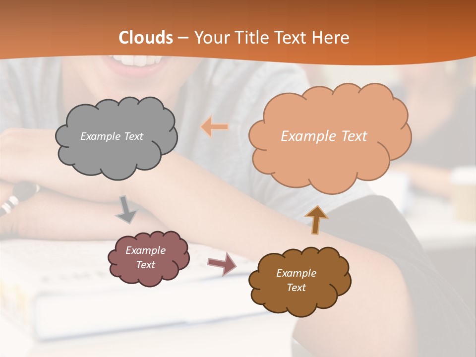 Little Boy Hard At Work PowerPoint Template