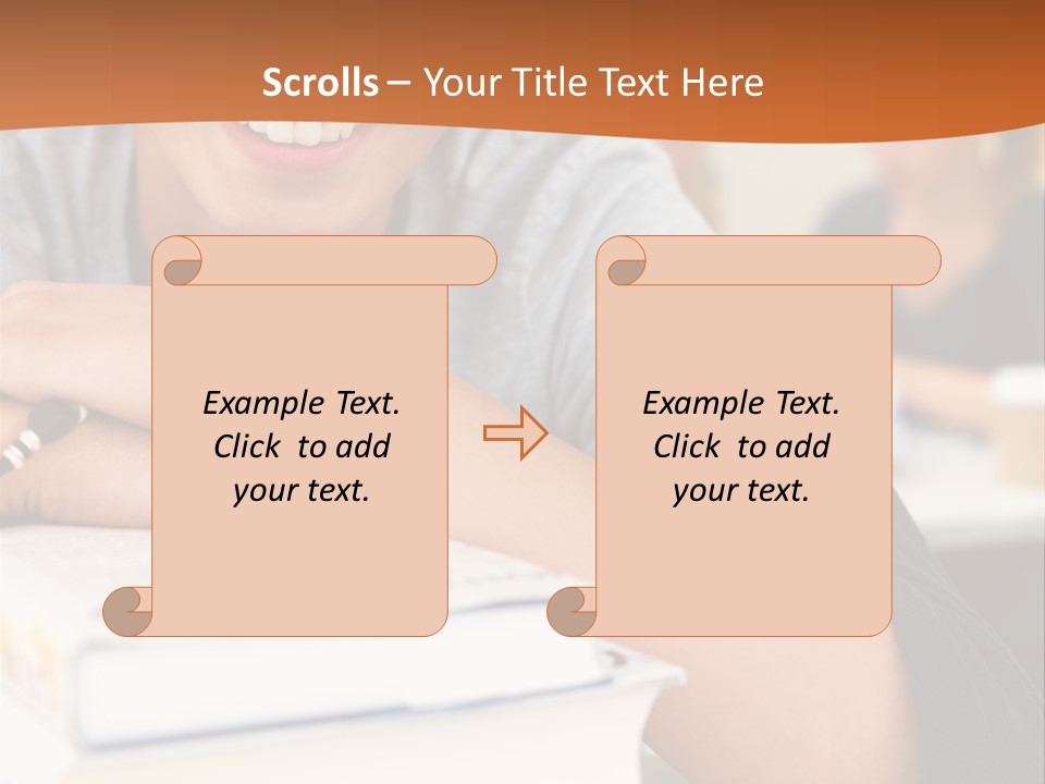 Little Boy Hard At Work PowerPoint Template