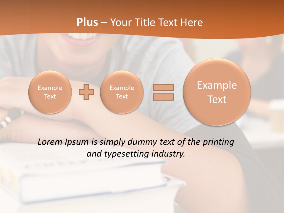 Little Boy Hard At Work PowerPoint Template