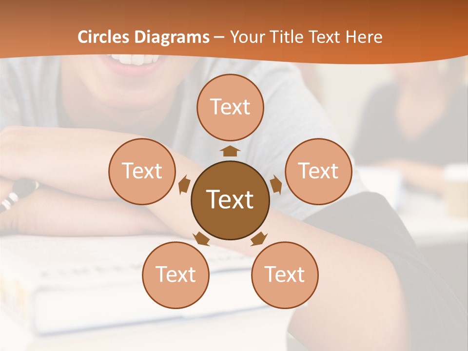 Little Boy Hard At Work PowerPoint Template