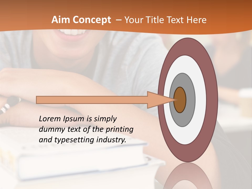 Little Boy Hard At Work PowerPoint Template