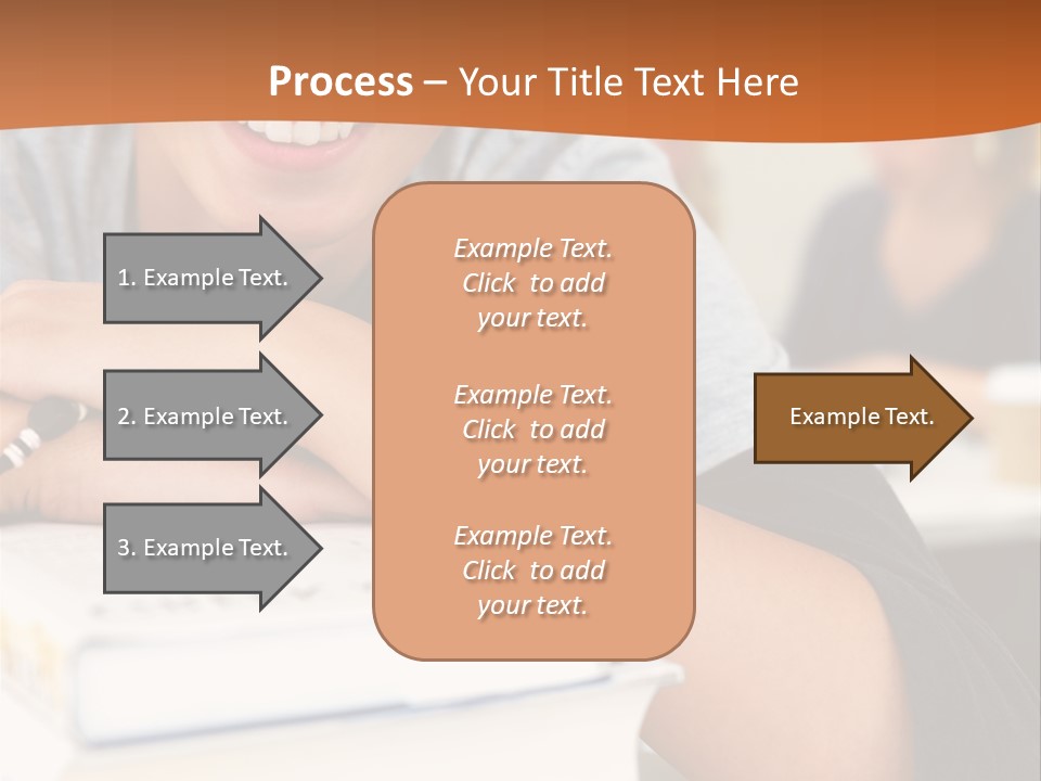 Little Boy Hard At Work PowerPoint Template
