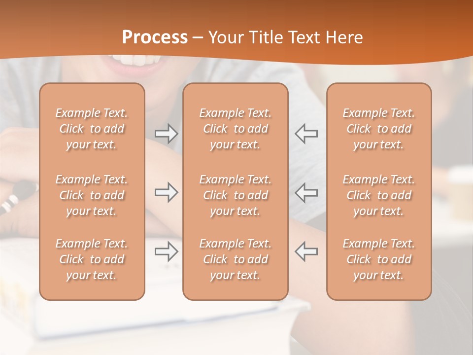 Little Boy Hard At Work PowerPoint Template