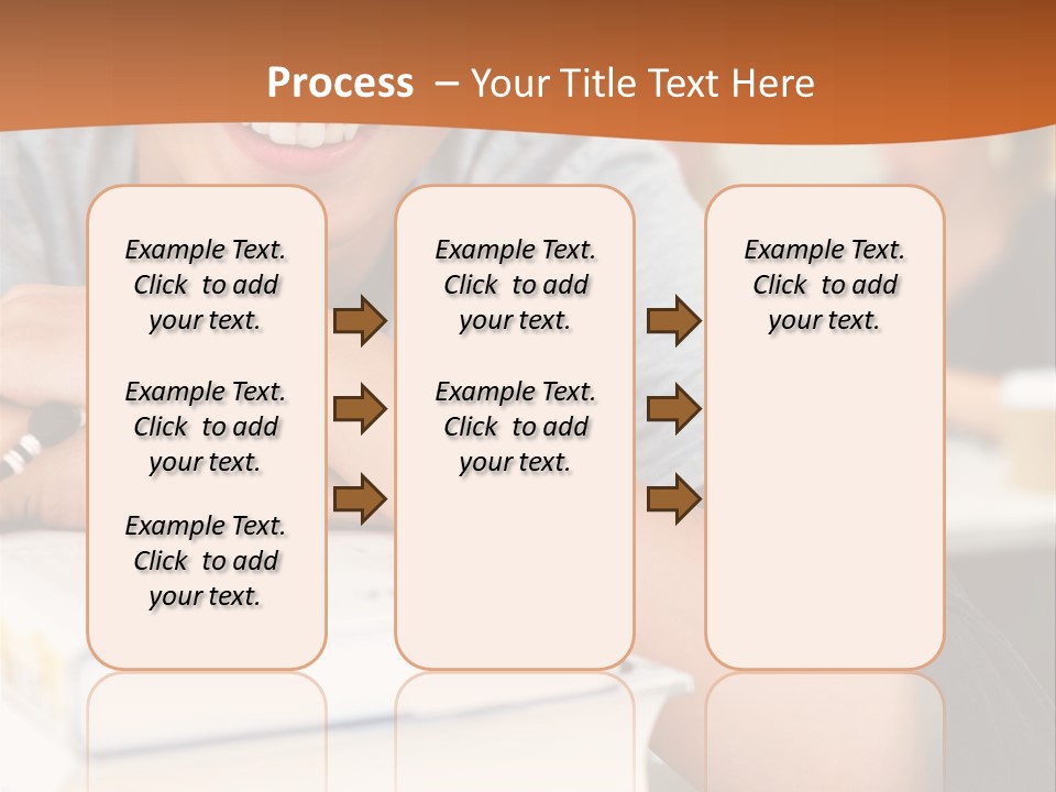 Little Boy Hard At Work PowerPoint Template