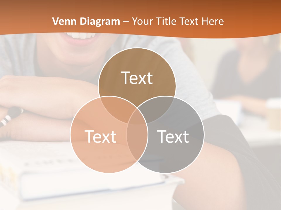 Little Boy Hard At Work PowerPoint Template