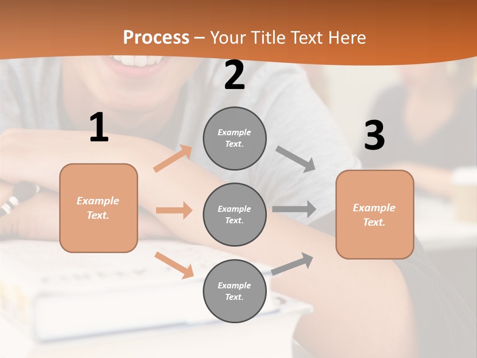 Little Boy Hard At Work PowerPoint Template