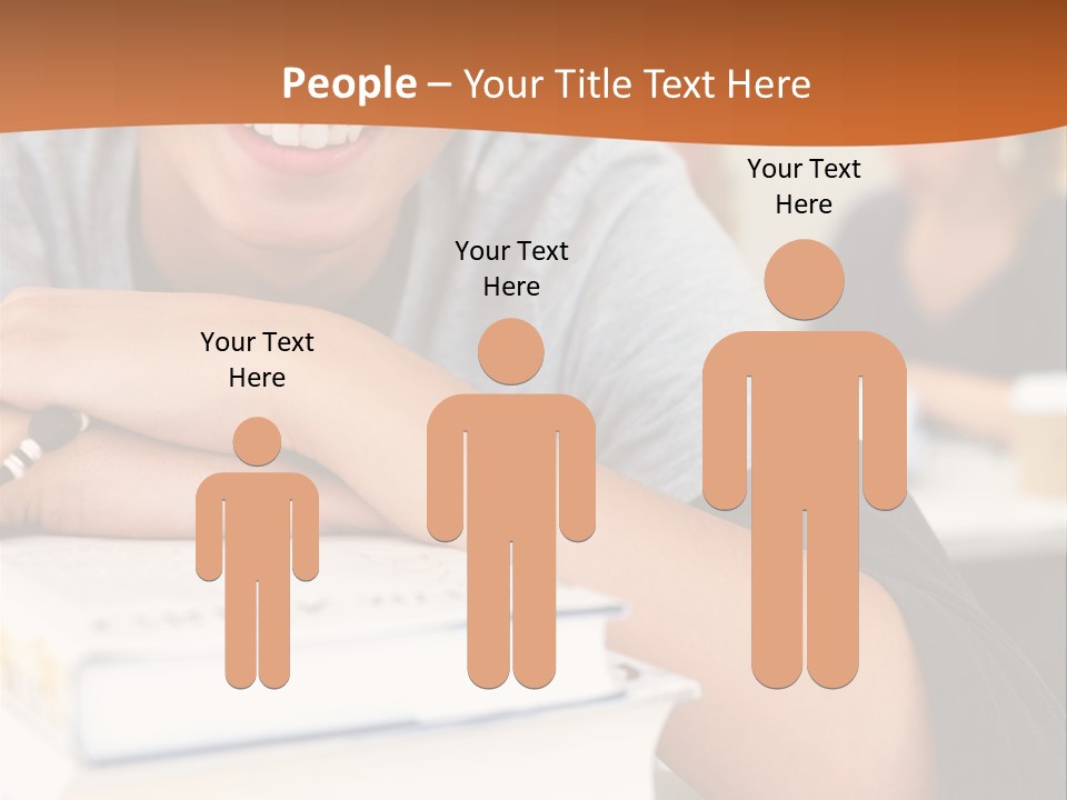 Little Boy Hard At Work PowerPoint Template