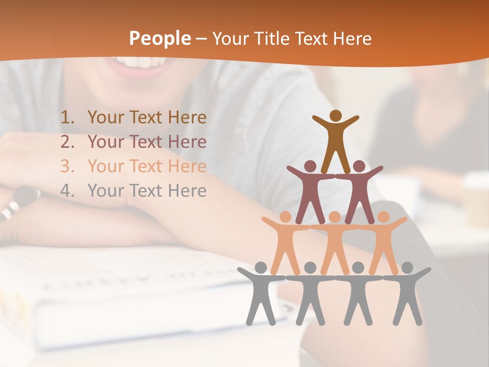 Little Boy Hard At Work PowerPoint Template