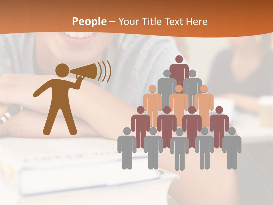 Little Boy Hard At Work PowerPoint Template