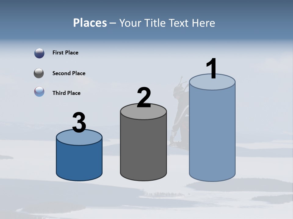 Flight Of Snowboarder PowerPoint Template