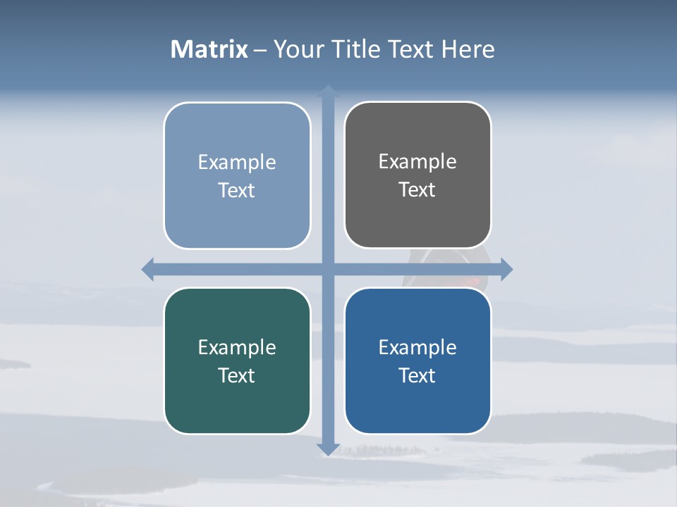 Flight Of Snowboarder PowerPoint Template