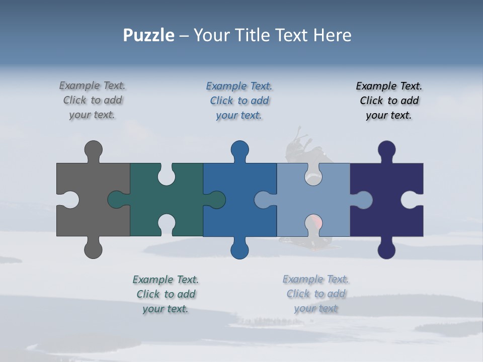 Flight Of Snowboarder PowerPoint Template